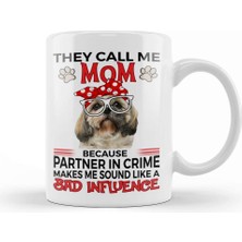 Baskı Dükkanı Shih Tzu Gift Shih Tzu Mom Gift Bandana Kupa Bardak Porselen