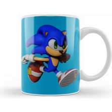 Baskı Dükkanı Sonic The Hegdehog Mini Sonic Kupa Bardak Porselen
