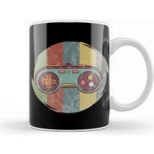 Baskı Dükkanı Vintage Retro Gaming Video Gamer Kupa Bardak Porselen