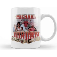 Baskı Dükkanı Vintage Mj Michael Jordan Kupa Bardak Porselen
