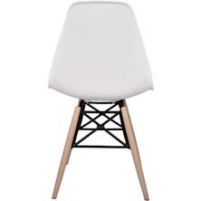 Dorcia Home Eames Plastik Kafesli Sandalye - 2 Adet - Cafe Balkon Mutfak Sandalyesi