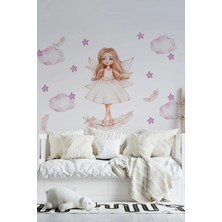 Kt Grup Minik Peri Kızı Boho Kuş Tüyleri ve 50 Adet Yıldız Mega Sticker Seti