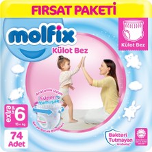 Molfix Külot Bebek Bezi 6 Beden Fırsat Paketi 37*2 74 Adet