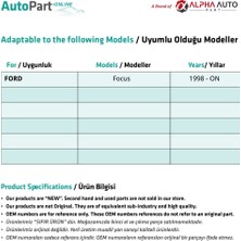 Alpha Auto Part Ford Focus Için Cam Kriko Plastiği-Sağ