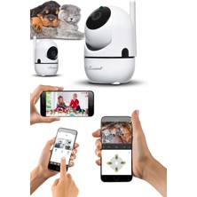 Kiwi Pets Ip Akıllı Kamera Full Hd 360° Derece Wifi Gece Görüşlü Kpıp 10990