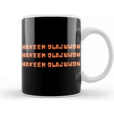 Baskı Dükkanı Hakeem Olajuwon  Basketball Gifts Vintage Retro Rainbow Quotes For Boys And Dad Kupa Bardak Porselen