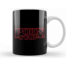 Baskı Dükkanı  Stranger Things Logo Kupa Bardak Porselen