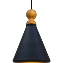 Bamyum Sabonis Avize Ahşap Başlık Tekli Sarkıt Lamba Showroom  Antre Koridor Kreş Kuaför Otel