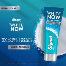 Signal White Now Extra Fresh Anında Beyazlatıcı Leke Karşıtı Diş Macunu Kahve ve Sigara Lekelerine Etkili 75ml