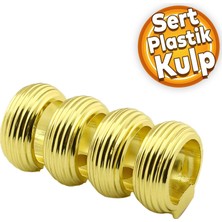 Badem10 Icon Çekmece Mutfak Dolap Kapak Kulpu Kulbu Gold Sert Plastik Kulp