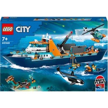 LEGO  City Kutup Keşif Gemisi 60368 - 7 Yaş ve Üzeri Çocuklar İçin  Büyük Yüzer Bot İçeren Yaratıcı Oyuncak Yapım Seti (815 Parça)