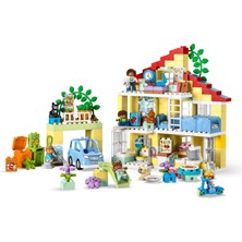 LEGO DUPLO® Kasabası 3’ü 1 Arada Aile Evi 10994 - 3 Yaş ve Üzeri Çocuklar için Araba ve 4 Adet Minifigür İçeren Eğitici Oyuncak Yapım Seti (218 Parça)