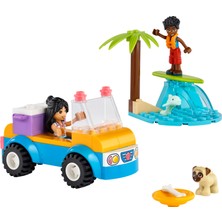 LEGO  Friends Plaj Arabası Eğlencesi 41725 - 4 Yaş ve Üzeri Çocuklar İçin 2 Mini Bebek, Bir Köpek Karakteri ve Bir Plaj Arabası İçeren Yaratıcı Oyuncak Yapım Seti (61 Parça)