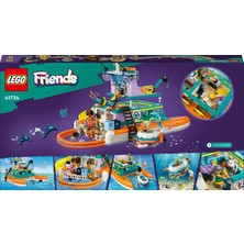 LEGO®Friends Deniz Kurtarma Teknesi 41734 - Yaratıcı Oyunları ve Deniz Yaşamı Hikayelerini Seven 7 Yaş ve Üzeri Çocuklar İçin  Yaratıcı Oyuncak Yapım Seti (717 Parça)