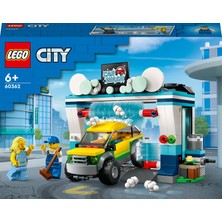 LEGO  City Oto Yıkama 60362 - 6 Yaş ve Üzeri Çocuklar İçin Bir Araba ve 2 Minifigür İçeren Yaratıcı Oyuncak Yapım Seti (243 Parça)