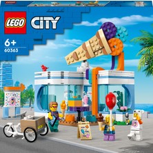 LEGO®City Dondurma Dükkanı 60363 - 6 Yaş ve Üzeri Çocuklar İçin  Yaratıcı Oyuncak Yapım Seti (296 Parça)