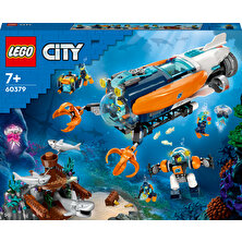 LEGO  City Derin Deniz Keşif Denizaltısı 60379 - 7 Yaş ve Üzeri Çocuklar İçin   Yaratıcı Oyuncak Yapım Seti (842 Parça)