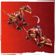 LEGO  Ninjago Heatwave Dönüşen Lav Ejderhası 71793 - 8 Yaş ve Üzeri Çocuklar İçin Ninja Ejder İçeren Yaratıcı Oyuncak Yapım Seti (479 Parça)