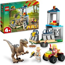 LEGO  Jurassic World Velociraptor Kaçışı 76957 - 4 Yaş ve Üzeri Çocuklar İçin  Yaratıcı Oyuncak Yapım Seti (137 Parça)