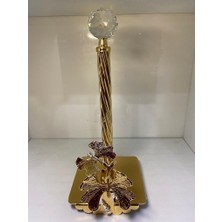 Elif Aksesuar Kelebek Motifli  Kağıt Havluluk (Gold)