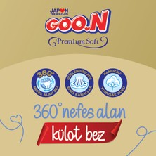 Goo.N Premium Soft 4 Numara Süper Yumuşak Külot Bebek Bezi Avantajlı Paket - 120 Adet