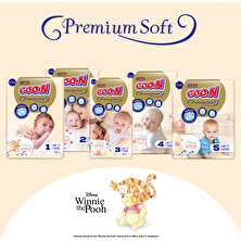 Goo.N Premium Soft 4 Numara Süper Yumuşak Bant Bebek Bezi Avantajlı Paket - 136 Adet