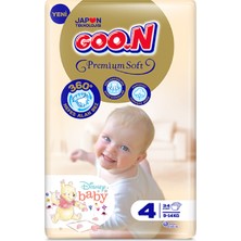 Goo.N Premium Soft 4 Numara Süper Yumuşak Bant Bebek Bezi - 34 Adet