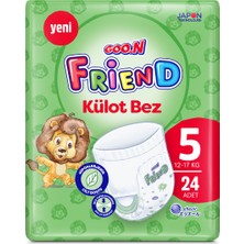 Goo.N Friend 5 Numara Külot Bebek Bezi - Cilt Dostu - 24 Adet