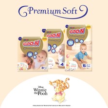 Goo.N Premium Soft 4 Numara Süper Yumuşak Bant Bebek Bezi Avantajlı Fırsat Paketi - 128 Adet
