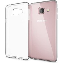 Kzy Samsung Galaxy A3 2016 ile Uyumlu Kapak 1mm Süper Silikon Şeffaf Kılıf