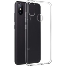 Kılıfmania Xiaomi Redmi Note 6 Pro ile Uyumlu Kapak 1mm Süper Silikon Şeffaf Kılıf