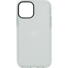 iPhone 13 ile Uyumlu Kenar Renkli Shock Şeffaf Silikon Telefon Kılıfı