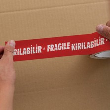 Boss Tape Fragile Kırılır Uyarılı Baskılı Koli Bandı 66 Metre