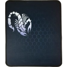 Coverzone Akrep Desenli Mouse Pad Tasarım Yüzey Kaymaz Alt Taban Kullanıcı Dostu Kenarı Dikişli Şık ve Rahat Scorpion Tasarım Fare Altlığı 32CM x 24CM