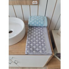 Özdilek Decora 2'li El - Yüz Havlusu Mint - Gri 50 x 90 cm