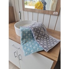 Özdilek Decora 2'li El - Yüz Havlusu Mint - Gri 50 x 90 cm