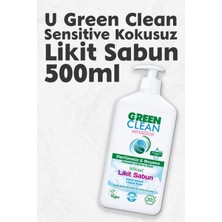 Green Clean Organik Kokusuz Likit Sensitive Sabun 500 ml