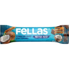 Fellas Meyve Bar 40G Ikili Kutu 24 Adet (Antep Fıstıklı x 12 + Hindistan Cevizli x 12)