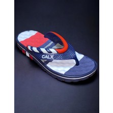 Calx Çocuk Masaj Tabanlı Lacivert Renk Figürlü Parmak Arası Kaydırmaz Plaj Günlük Terlik