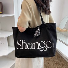 Qianlingniao Yeni Kanvas Çanta Bento Küçük Çanta Tote Çanta El Taşıma Büyük Kapasiteli Tote Çanta (Yurt Dışından)