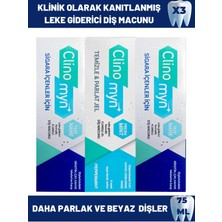 Clinomyn Smokers Sigara Içenler Için 75ml X 2 + Temizle Parlat Fresh Jel Diş Macunu 75ml