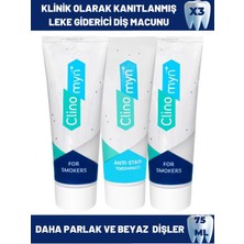 Clinomyn Smokers Sigara Içenler Için 75ml X 2 + Temizle Parlat Fresh Jel Diş Macunu 75ml