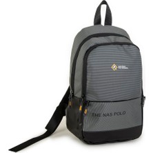 Nas Bag-Nas Polo (Waterproof) Outdoor Erkek Sırt Çantası Gri Antrasit   (25x39x10 cm)