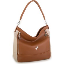 Nas Bag Kadın Omuz Çantası Taba Kum Dona