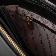 Nas Bag Kadin Omuz Çantasi Siyah Liza