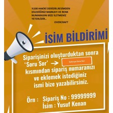Over Craft Overcraft Atatürk Hakiki Deri El Yapımı Anahtarlık Isim Yazılabilir Kişisel Anahtarlık