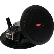 Lastvoice Tvx-6TB Trafolu Alçıpan Tavan Hoparlörü (Siyah 16 cm 30 Watt)