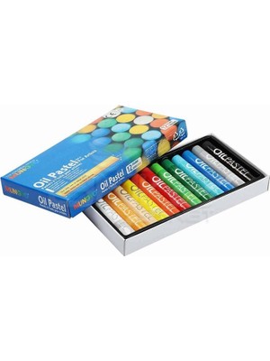 Mungyo 12'li Yağlı Pastel Boyalar 11x7 mm Renkli Yumuşak Sanat Araçları