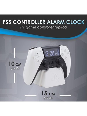 Paladone Playstation Ps5  Beyaz Controller Alarm Saat