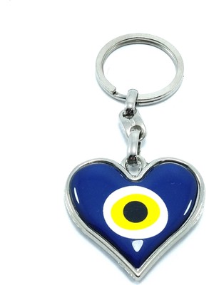 Helis Kalpli Nazar Boncuğu Anahtarlık Metal Hediyelik Aksesuar